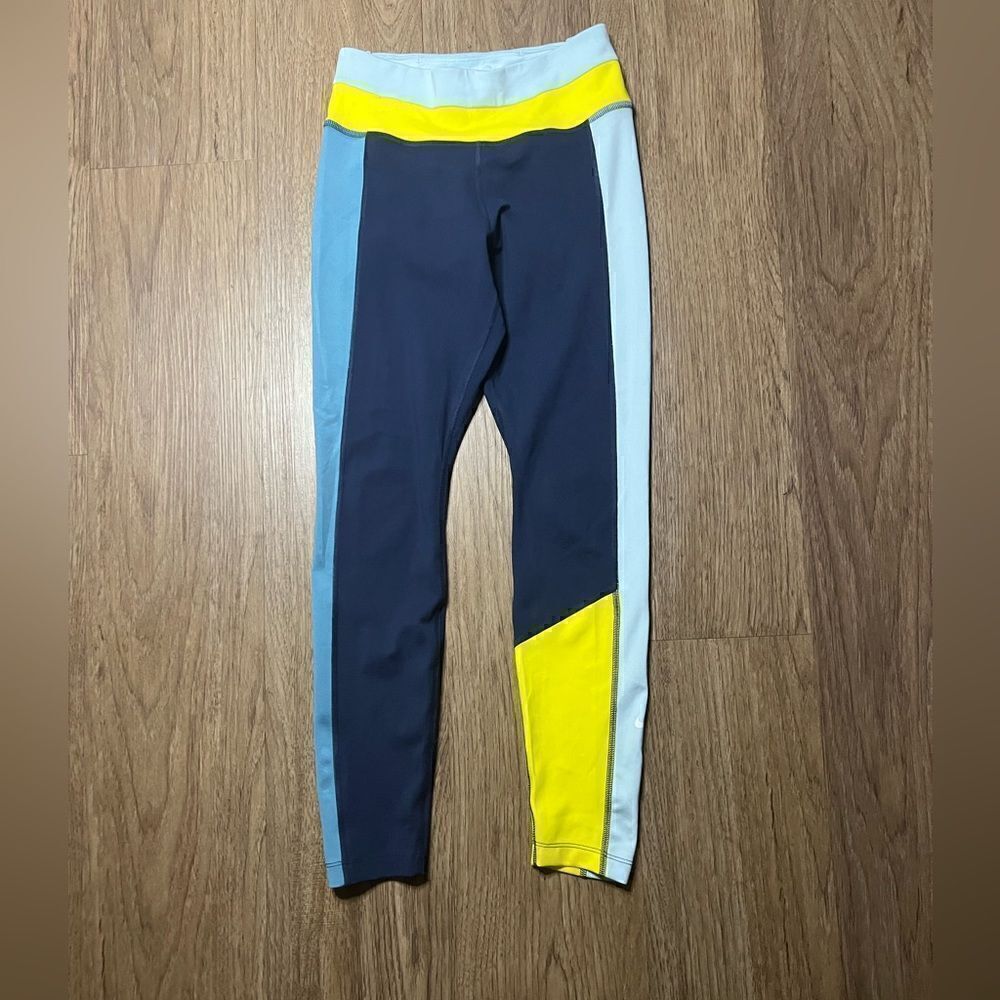 Nike fit performance l Mid-Rise Color-Block Leggings s - Picture 2 of 4